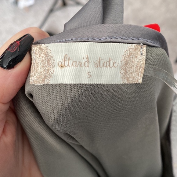 Altar’d State Boho Lace Bow Ruffle Long Tunic Top Blouse - Picture 7 of 8